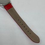 USPS women’s watch love USA silver tone 32mm quartz red tone leather running Photo 7