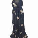 Haute Hippie Silk Embroidered Floral And Lace Maxi Dress Size 4 Photo 3