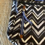 Vera Bradley  Lotus‎ Black And White Chevron Crossbody Bag Photo 5
