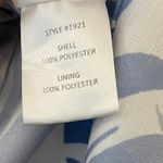 Slate + Willow  Blue & White Palm Print Button Detail Flutter Sleeve Romper Photo 3