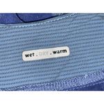 Lululemon Womens Wet Dry Warm Sleeveless Blue Silver Pleated Tank Top Size 6 Photo 3