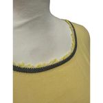 Escada Yellow Sleeveless Wool Knit Top, Size 38 (US Medium) Photo 3