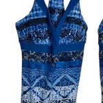 Gerry Halter Style Mini Athletic Dress Blue Size L Photo 0