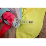 SheIn  Multi-color High Leg Cheeky Colorblock 1pc Swimsuit‎ MEDIUM Sexy Hyperpop Photo 7