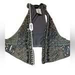 Buckle  NWT Daytrip Embellished Vest Women’s Size Large Gray‎ Silver Y2K Style Photo 9