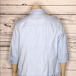 Denim & Co . Size 1X Blue Cobra Snakeskin Print Button Front Jean Jacket Photo 4