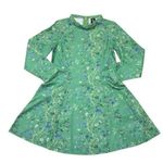 NWT Samantha Pleet Passion Mini in Green Wallpaper Floral Print Dress 10 Photo 0