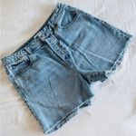 Forever 21 High Waisted Light Wash Distressed Denim Jeans Shorts Size 30 Photo 0