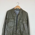 ZARA  FAUX LEATHER OVERSHIRT Photo 7