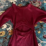 Akira Wine Red  Mini Dress Cut Out Sexy Short Photo 1