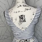 LC Lauren Conrad  Navy & White Striped Open‎ Back Dress, Size Small Photo 3