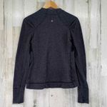 Lululemon Pullover Sweatshirt Womens 8 Gray Cotten Knit Side Zip Pocket Photo 4