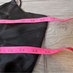 ZARA  Black Satin Maxi Dress With Buttons  M Photo 4