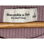 Abercrombie & Fitch Womens Abercrombie Soft AF Cozy Purple Ribbed Knit Crew Neck Sweater Size Large Photo 2