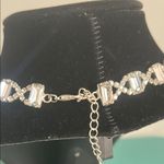 Wedding Bridal Prom Formal Silver and Rhinestone Crystal Choker Necklace Photo 2