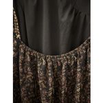 Forever 21  Black Floral Cutout LS Cottagecore Babydoll Open Back Mini Dress Sz M Photo 6