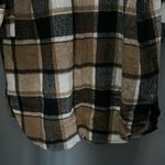 Brown Multicolored Plaid Shacket Size Medium Photo 9