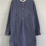 Ralph Lauren Polo Stripe Cobalt Blue Tunic Cotton Shirt Dress Photo 0