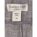 Garnet Hill  Linen Wide Leg Trouser Pants Photo 2