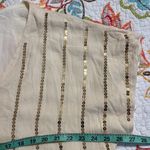 By Together small tunic mini dress striped gold sequins lined with pockets Photo 3