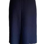 Christian Dior  Vintage Navy Blue Pleated Skirt Separates Pockets ~ Size 14 Photo 1