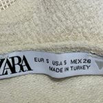 ZARA Cream White Embroidered Floral Lace V-neck Sleeveless Romper Jumpsuit Sz S Photo 10