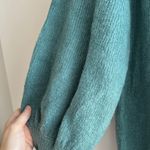 EXPRESS Teal Cowlneck Balloon Sleeve Sweater, Size Large Photo 13