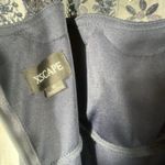 XScape  Beaded Formal Event Dress 12 Evening Gown Elegant Sequin Ruched Sexy Blue Photo 7