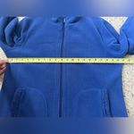 Carolyn Taylor  Blue Fleece Full Zip Sweater Jacket Womens Long Sleeve High Neck Photo 7