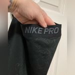 Nike  Pro Black Calligraphy Floral Leggings Photo 3