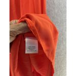 Elizabeth and James  Women's Maxi Dress Solid Orange Sleeveless Tiered Large Photo 6