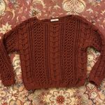 moon&madison Moon and madison thick cable crochet knit sweater Photo 1