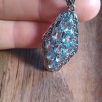Sky Blue Topaz Stainless Steel Necklace Photo 10
