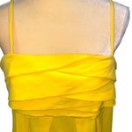 Essentials by ABS marigold yellow poly/ spandex dress. Spaghetti straps. Size10. Size 10 Photo 2
