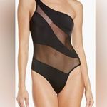 Norma Kamali Normal Kamali Snake Mesh One shoulder Swimsuit, size Medium, $265 Photo 0