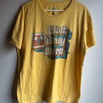 Disney  World Golden Yellow Tee with Graphic Size XL 100% Cotton Photo 0