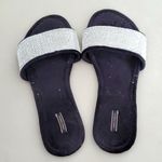 Victoria's Secret Victoria Secret Velvet Silver Studs Details Sandals Photo 0