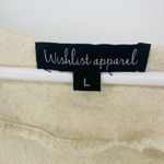 Wishlist Apparel Linen Blend Button Front Romper Shorts Beige Size L Tan Size L Photo 5