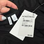 Nordstrom  Black Long Sleeve Tunic Top with Printed Scarf Size Large, NWT Photo 1