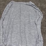 Abercrombie & Fitch ‎ Striped Button-Down Shirt, Long Sleeve Top, V-Neck - Medium Photo 4