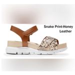 Cole Haan Zerogrand Sandal II Snake Honey Ankle Strap Open Toe Flat Sandal sz 10 Photo 1