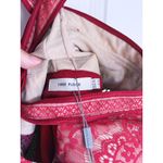 Three Floor NWT  True Formal Bustier Midi Dress 4 Red Orange Cocktail Event 1970s Photo 7