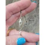 Vintage Brushed Silver Virgin Mother Mary Our Lady of Consolation Pendant Photo 3