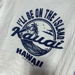 Retro Roll Cropped Kauai Tee NWT Navy & White Boxy Fit Blue Size L Photo 6