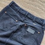 Wrangler Like new  black jean midi mom skirt Photo 6
