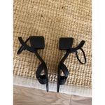 Schutz  Karima Black Braided Block Heel Sandals Women’s 7B Strappy Buckle Shoes Photo 7