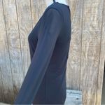 Material Girl Black Long Sleeve Body Con Key Hole Back Mini Dress Size Large Photo 2