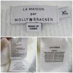 Molly Bracken LA MAISON x Cream Ribbed Cutout Crewneck Sweater Women’s Size XL Photo 11