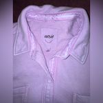 Aerie  Lavender Button Down Shirt Photo 5