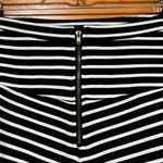 Candie's  Black and White Striped Mini Skirt Photo 2